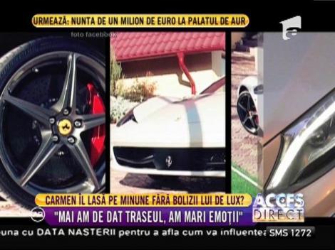 Carmen Minune l-ar putea lăsa pe celebrul ei tată fără bolizii de lux!