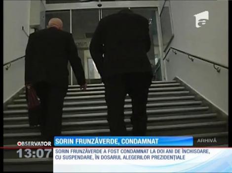 Sorin Frunzăverde, preşedintele Consiliului Judeţean Caraş-Severin, condamnat la 2 ani de închisoare