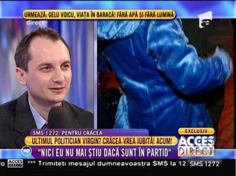 Politicianul iubăreț Crăcea Bogdan: ”M-au dat afară din partid, m-au reprimit, iar acum nu mai știu în ce situație sunt”