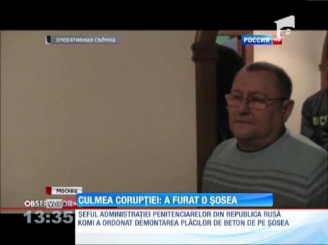 Un oficial rus a furat 50 de kilometri de șosea