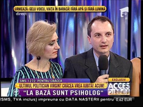 Politicianul iubăreț Crăcea Bogdan: ”La bază sunt psiholog”