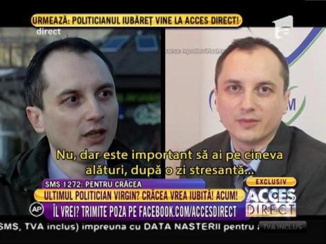 Ultimul politician virgin? Crăcea Bogdan Marius își caută iubită atrăgătoare și inteligentă!