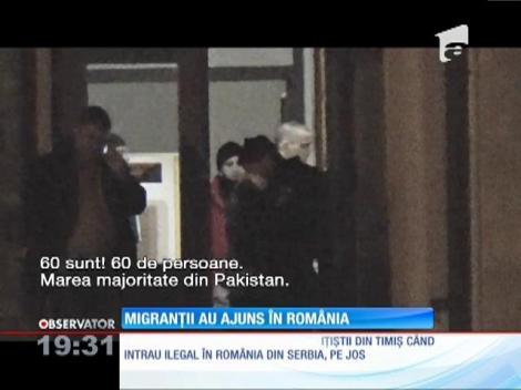 60 de imigranţi, prinşi în timp ce vroiau să treacă ilegal frontiera în România