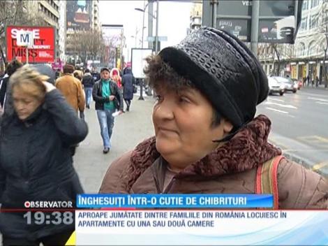 Aproape jumătate dintre familiile din România locuiesc în apartamente cu una sau două camere