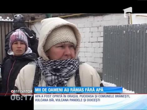 Mii de oameni au rămas fără apă potabilă