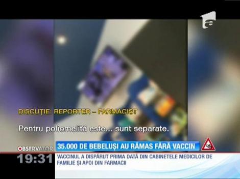 35 de mii de bebeluşi au rămas fără vaccin