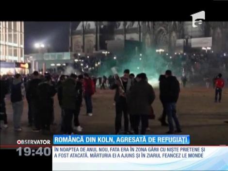 O româncă a fost agresată de refugiaţi în noaptea de Revelion, la Koln