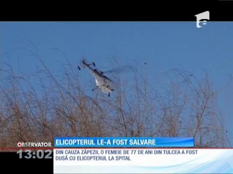 Bolnavi salvați cu elicopterul