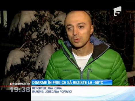 A alergat 15.000 de kilometri pe şapte continente, dar nu au fost de ajuns! Andrei Roşu doarme pe BALCON pentru maratonul de la Cercul Polar