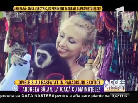 Andreea Bălan şi Delia au fugit de viscol şi se răsfaţă în paradisuri exotice