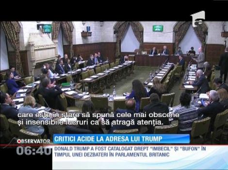 Donald Trump, catalogat ”bufon” și ”imbecil” în timpul unei dezbateri în Parlamentul britanic