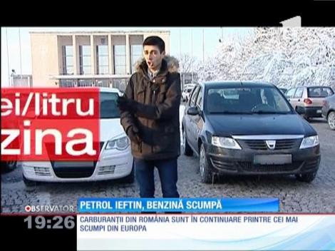 Cotaţia petrolului scade, carburanţii din România - printre cei mai scumpi din UE