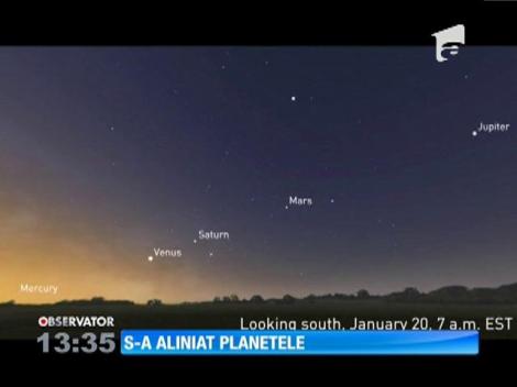 Atențiune, drepte! Alinierea! Cinci planete sunt vizibile în acelaşi timp de pe Pământ, pentru prima dată în ultimul deceniu