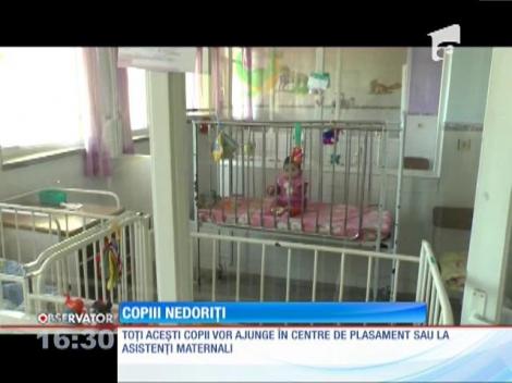 77 de copii au fost abandonaţi în judeţul Neamţ, în 2015