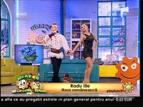 Radu Ille - ”Hora românească”. Flavia Mihășan dansează într-o rochie îndrăzneață pe muzică populară