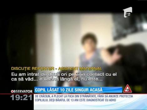 O asistentă maternală şi-a lasat copilul pe care îl avea în grijă închis în casă, timp de zece zile
