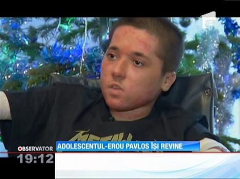 Adolescentul-erou, care şi-a salvat prietenul în scaun cu rotile din Colectiv, îţi revine