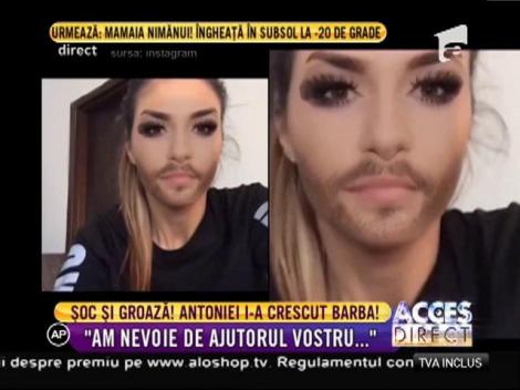 Şoc şi groază! Antonia are barbă