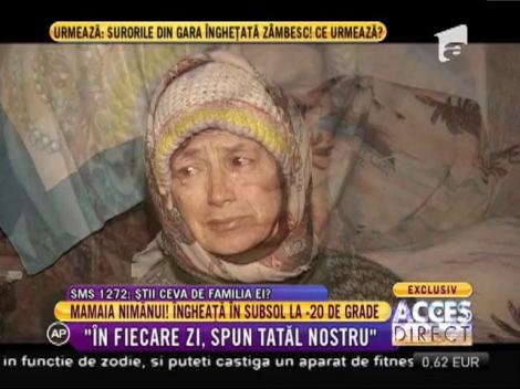 Bunica nimănui! O bătrână îngheaţă în subsol, la -20 de grade