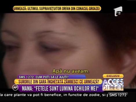 Surioarele alungate în ger de bunica lor şi-au adus aminte cum e să zâmbească!