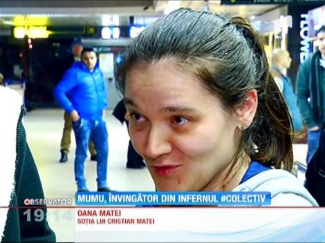 Cristian Matei, unul dintre răniţii din Colectiv, s-a întors, aseară, din Israel