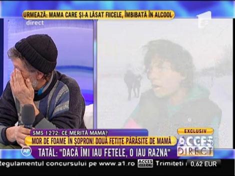 Mama fetelor abandonate, găsită îmbibată în alcool