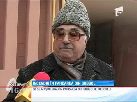 Panică într-un bloc din Braşov. Subsolul imobilului a fost cuprins de flăcări