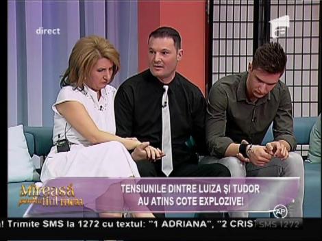 Lacrimi de bucurie. Reîntâlnire emoționantă între Luiza și soțul ei