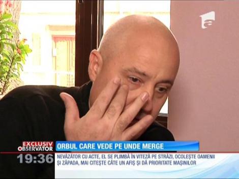 Preşedintele Asociaţiei Nevăzătorilor din România, filiala Galaţi, orbul care vede pe unde merge