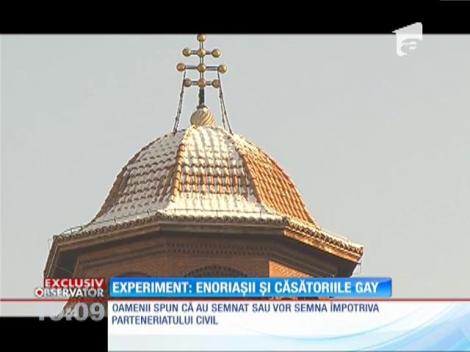 Experiment: Iată ce părere au enoriașii despre căsătoriile gay