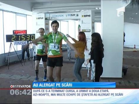 Câteva sute de concurenţi au alergat pe scările celei mai înalte clădiri de birouri din Capitală