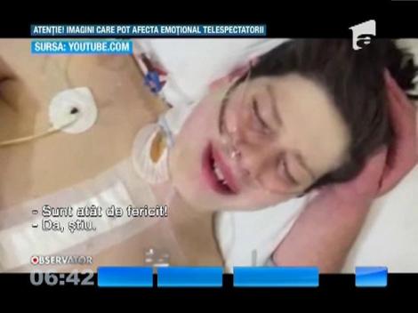Video VIRAL! Reacţie emoţionantă a unui adolescent american, care s-a trezit după un transplant de inimă