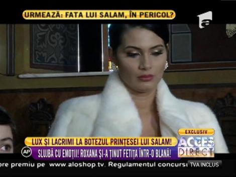 Lux şi lacrimi la botezul prinţesei lui Florin Salam!