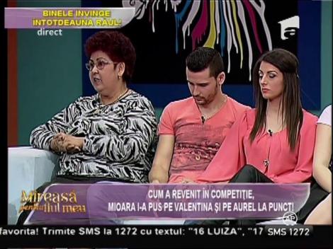 Mioara s-a întors în casă şi a făcut ordine în cuplul Valentina şi Aurel!