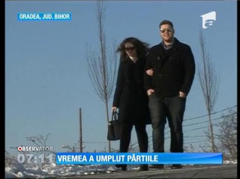 Nu peste tot a fost ger! Vremea plăcută a scos oamenii din case, la Oradea