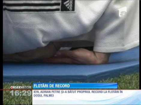 Un jandarm clujean a stabilit un nou record naţional la flotări în dosul palmei
