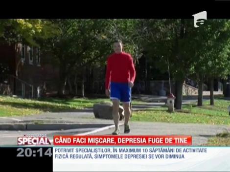 SPECIAL! C&acirc;nd faci mişcare, depresia fuge de tine