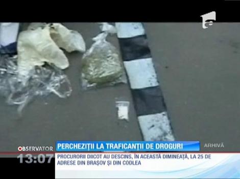 Traficanţii de droguri de mare risc din judeţul Braşov, "vizitaţi" de procurorii DIICOT