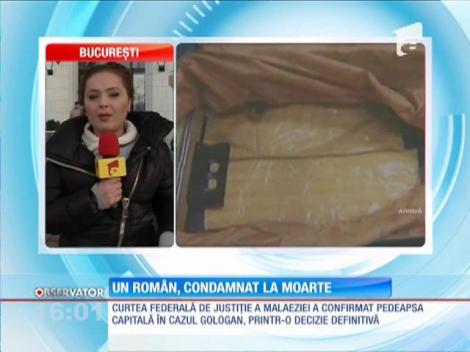 Românul judecat în Malaezia pentru trafic de droguri a fost condamnat la moarte, iar sentinţa e definitivă. Ionuţ Gologan mai are o singură şansă de salvare