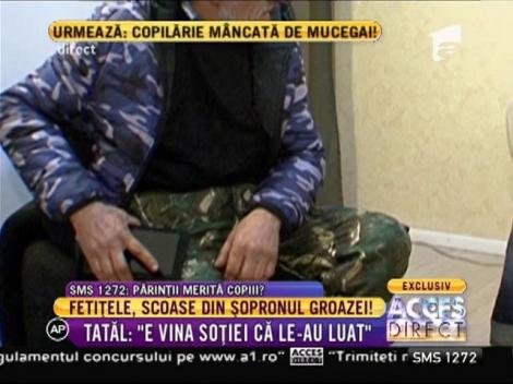 Şocant! Tatăl fetelor din şopron nu are de mâncare pentru fetiţe, dar are tabletă