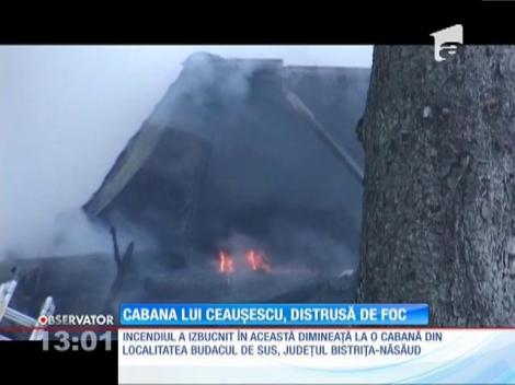 Cabana lui Nicolae Ceauşescu a fost distrusă de foc