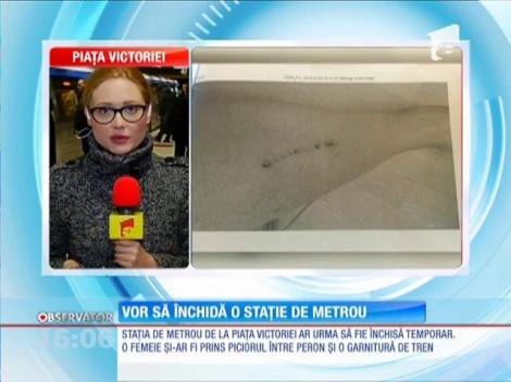 Autoritatea pentru Protecţia Consumatorului a amendat şi a interzis Metrorex să mai folosească staţia de metrou de la Piaţa Victoriei