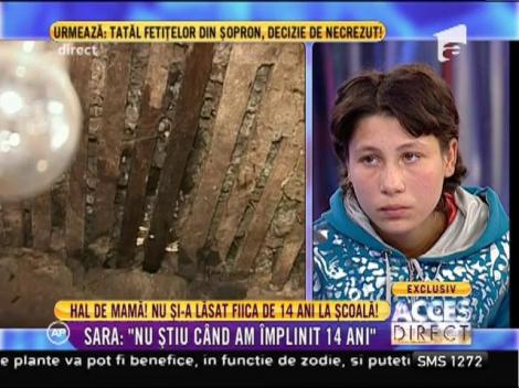 Sara, sora fetiţelor din şopron: "Nu ştiu când am împlinit 14 ani"