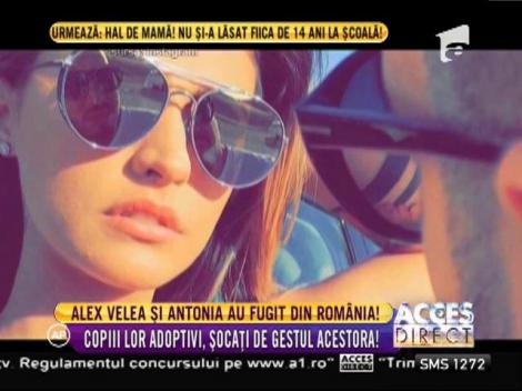 Alex Velea şi Antonia au fugit din România!