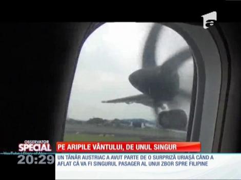 Pe aripile vantului, de unul singur! Un tânăr a avut parte de un zbor într-un avion privat... din greșeală!