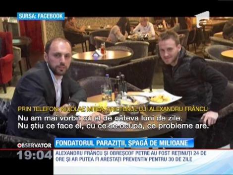 Alexandru Frâncu, fondatorul trupei Paraziţii, prins în flagrant în timp ce primea mită
