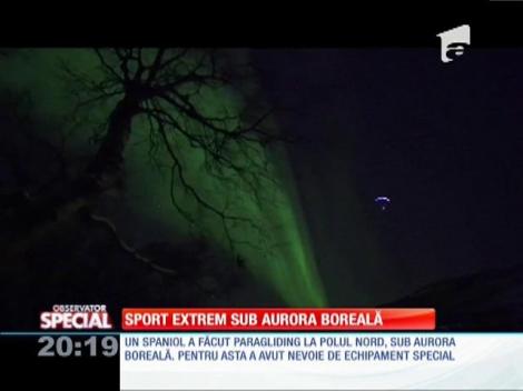 Special! Sport extrem sub aurora boreală