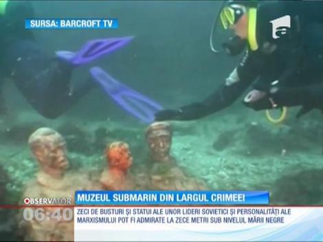 Un straniu muzeu subacvatic, în apele Mării Negre
