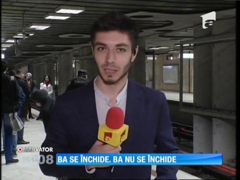 Reprezentanţii Metrorex au anunţat că staţia de metrou Piaţa Victoriei nu se închide