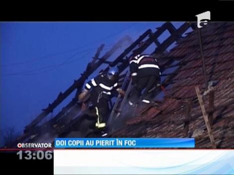 Doi copii din Arad au murit în incendiul care le-a cuprins casa